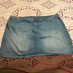 Denim mini skirt plus size 26